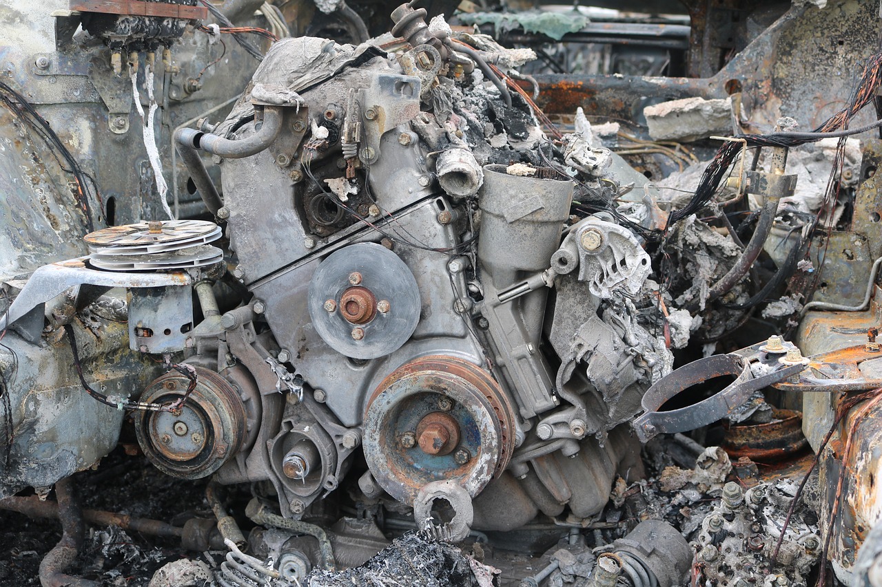 engine, scrap metal, old-2719730.jpg